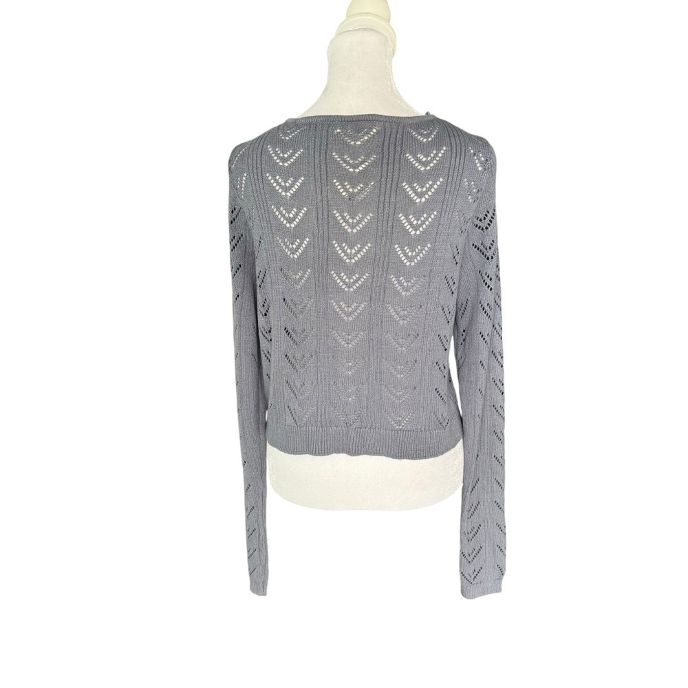 Aeropostale - NWT Cropped Crochet Cardigan Sz L - Picture 6 of 7